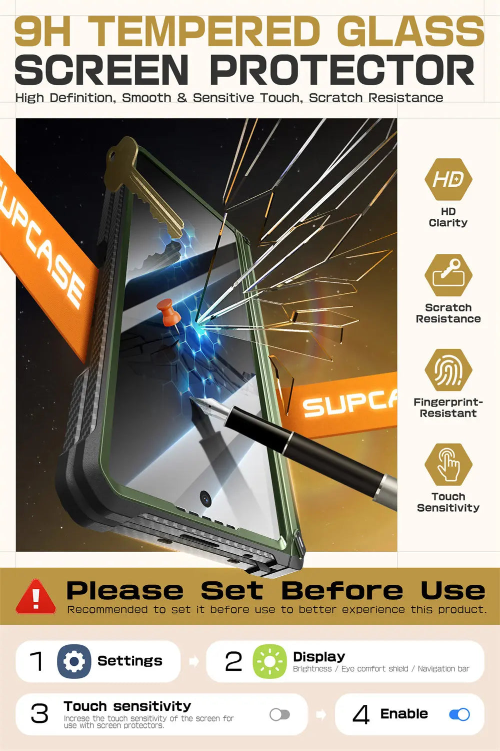 SUPCASE Unicorn Beetle Pro Rugged Case for Samsung Galaxy Z Fold 6 - Shockproof Protective Cover with Built-in Screen Protector | Perfect for Outdoor, Work & Travel Use