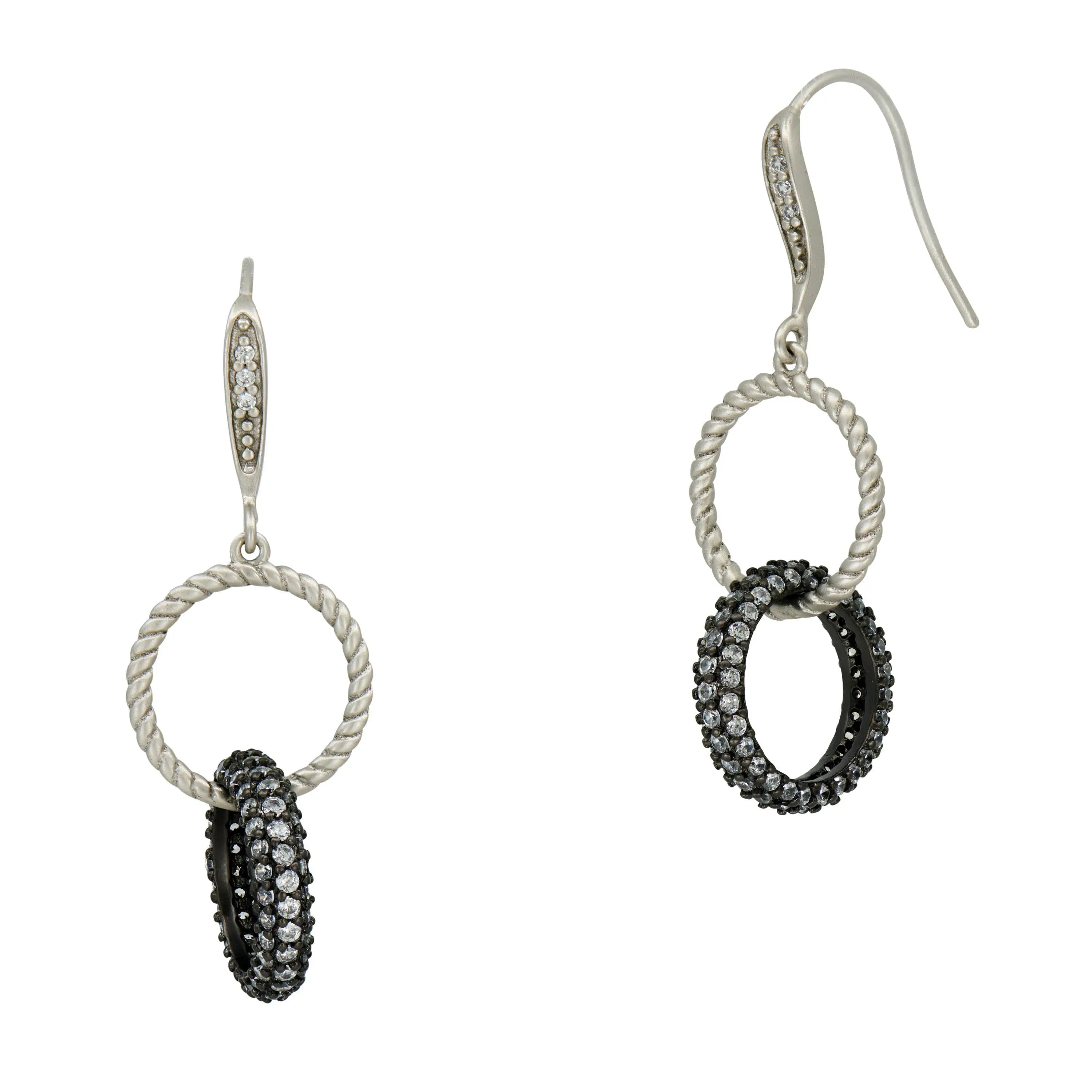 Twisted Cable Link Earrings for Women - Trendy Gold & Silver Hoop Earrings - Elegant Dangle Jewelry for Party, Wedding & Everyday Wear