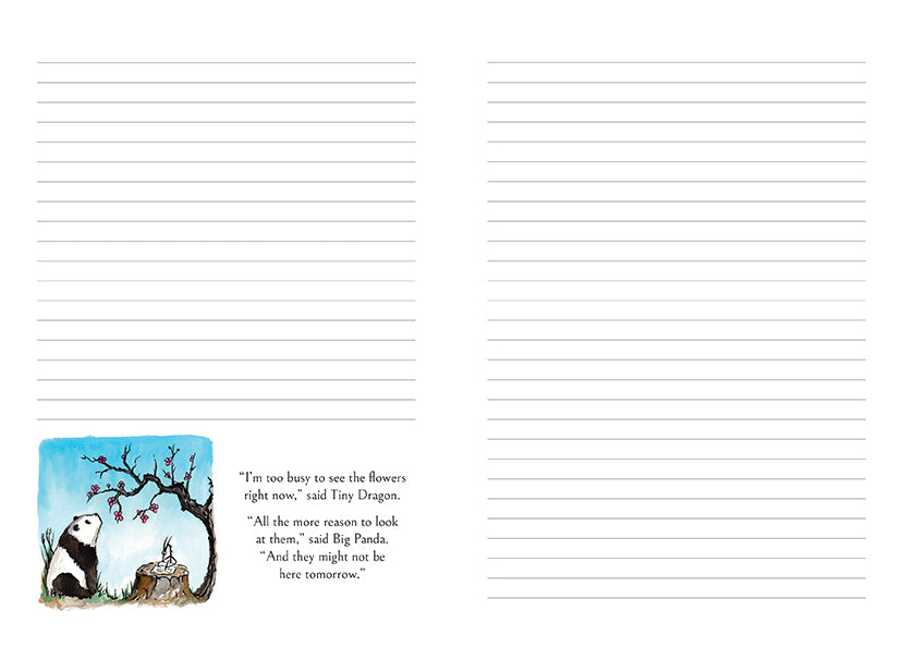 Big Panda and Tiny Dragon Hardcover Journal - Inspirational Notebook for Writing, Sketching & Journaling - Perfect Gift for Book Lovers & Mindfulness Enthusiasts