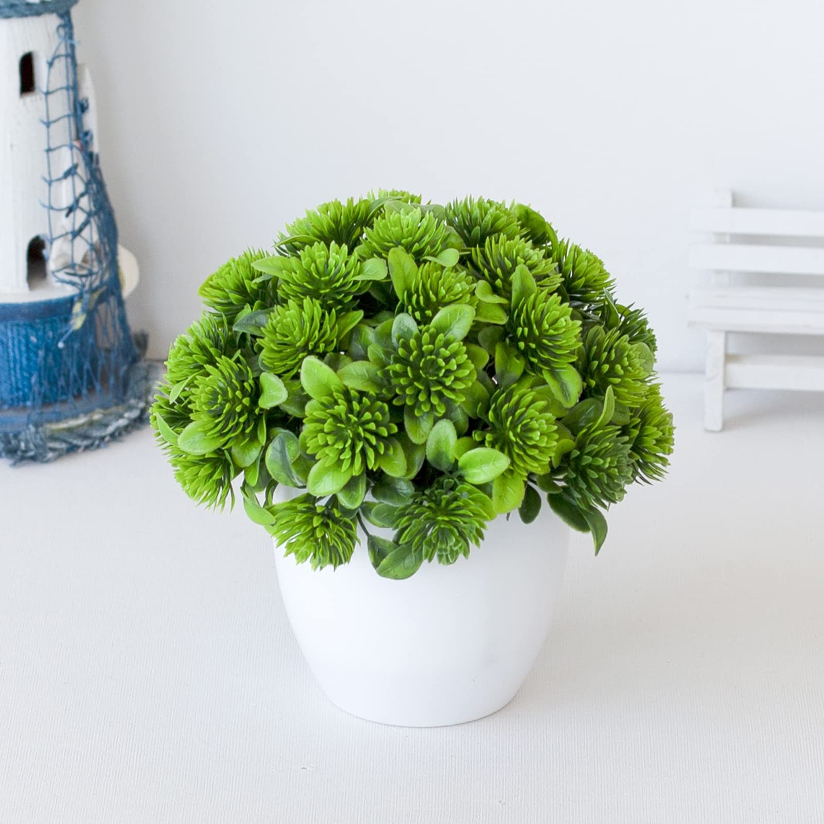 Walbest Mini Artificial Potted Plants - Small Fake Succulents in Pots for Home & Office Decor, Table Centerpieces, Living Room Greening, Desk Decorations (Perfect for Housewarming Gifts & Interior Design)