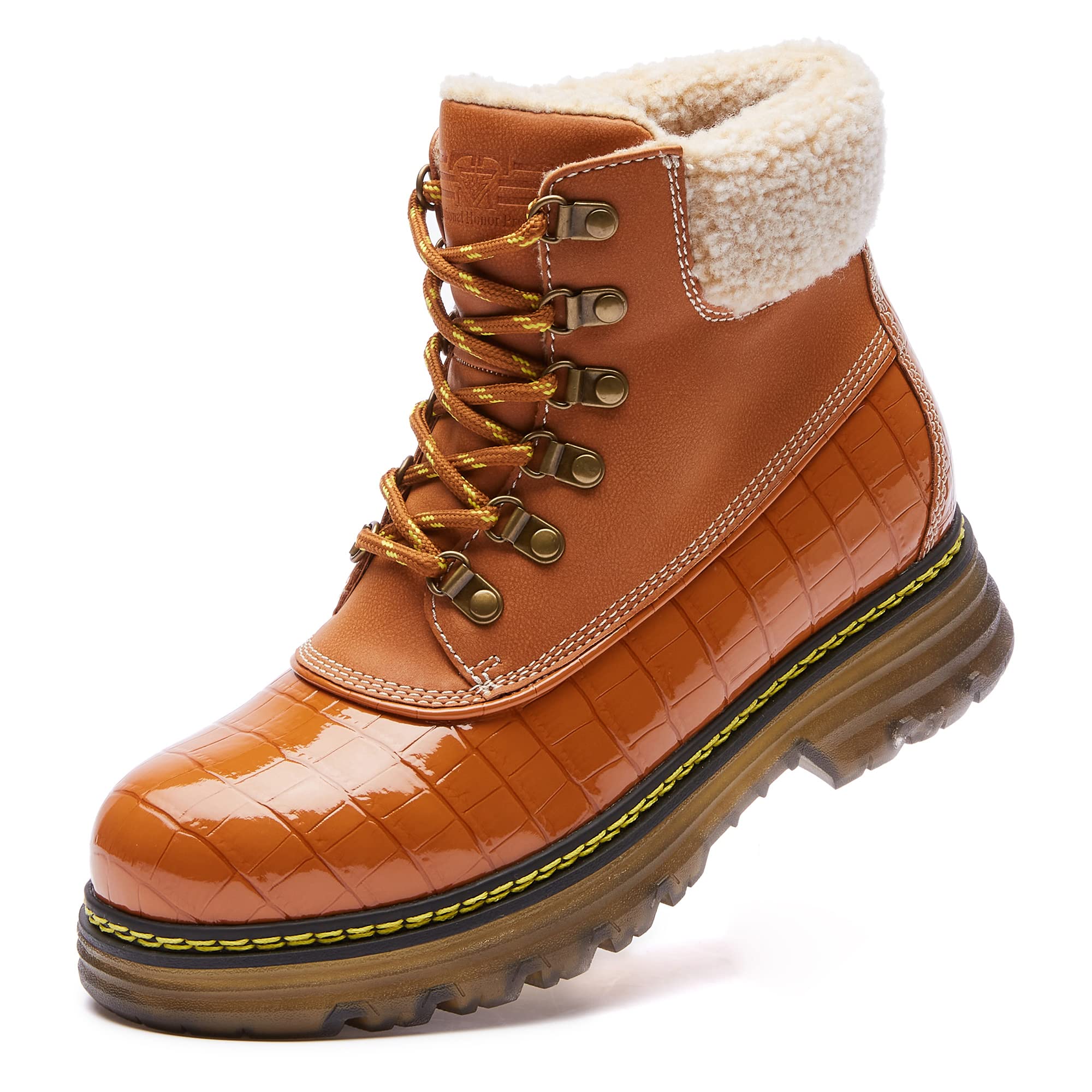 DiloKily Women's Waterproof Winter Boots - Non-Slip Snow Boots for Hiking, Work & Outdoor Activities | Warm Cold Weather Shoes for Snowy Days, Mountain Trekking & Winter Adventures