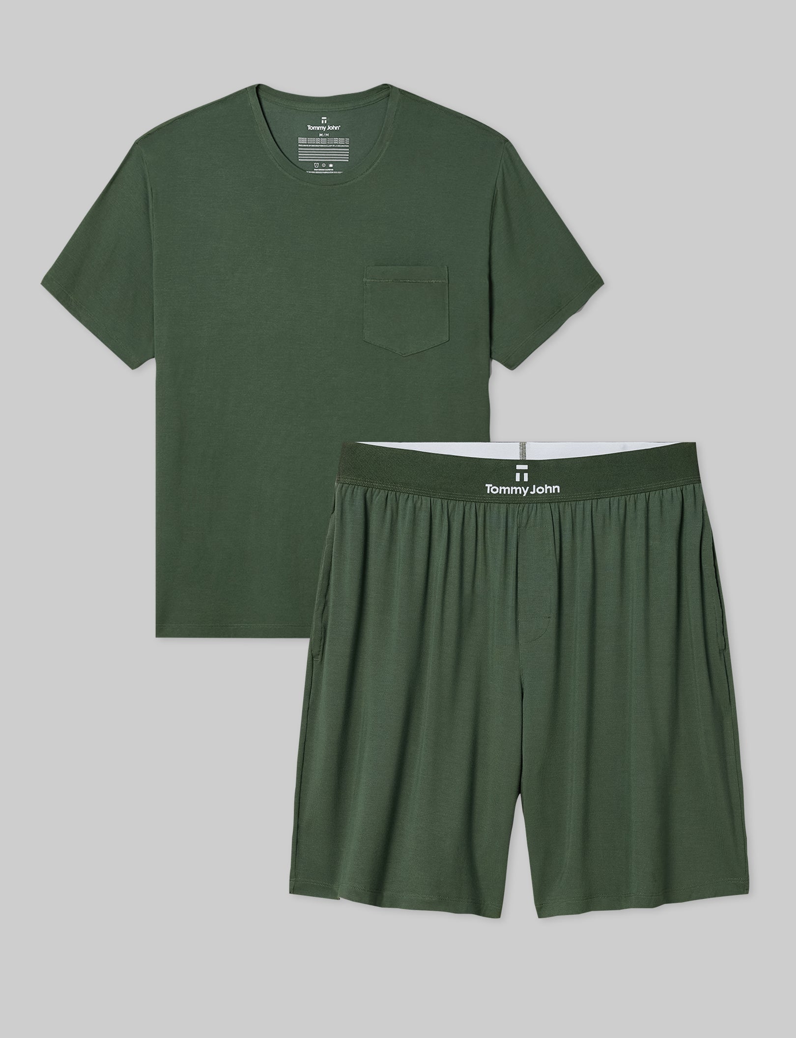 Second Skin Sleep Pocket Tee & Short Set - Ultra Soft Pajama Set for Women - Perfect for Lounging, Sleeping & Travel