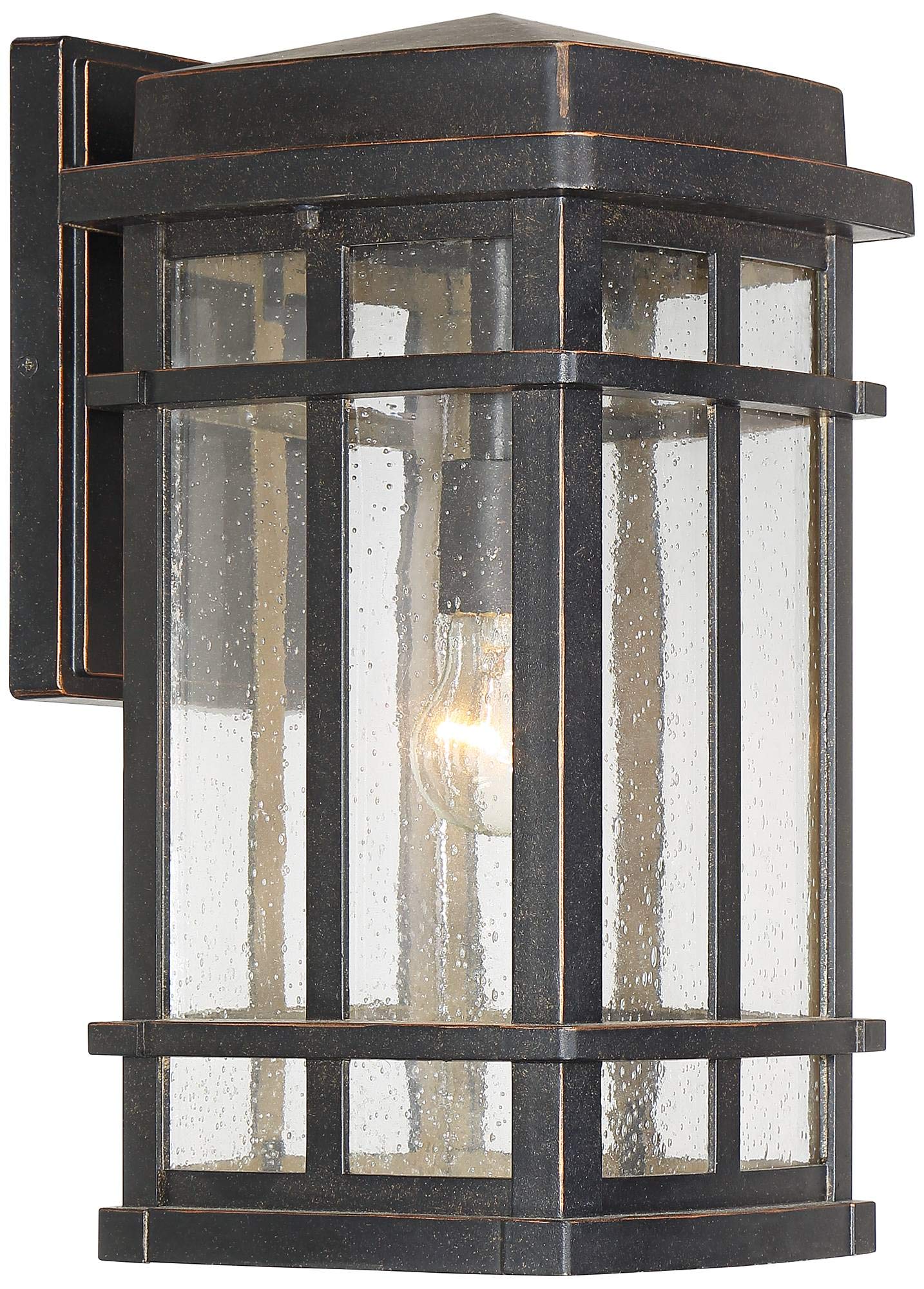 John Timberland Neri Mission Industrial Box-Shaped Outdoor Wall Light Fixture - Oil Rubbed Bronze 16