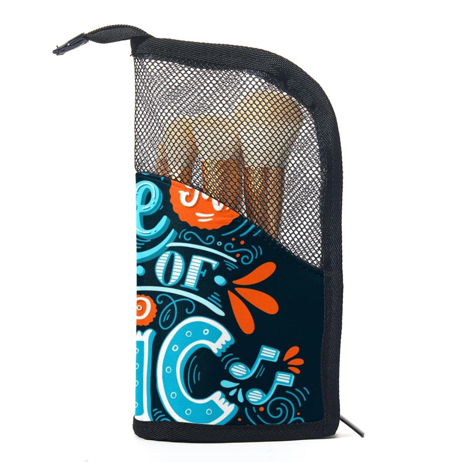 12-Piece Makeup Brush Organizer Bag with Portable Holder Case - Perfect for Travel, Home & Professional Makeup Artists