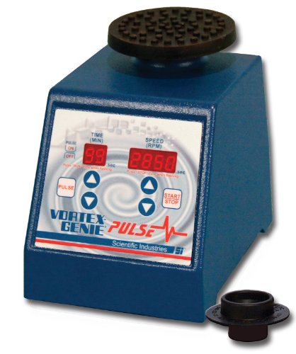 Scientific Industries SI-P236 Vortex-Genie Pulse Pulsing Vortex Mixer, 120V, 500-3000 RPM - Lab Mixer for DNA, PCR Tubes & Microplates | Ideal for Molecular Biology & Chemistry Experiments