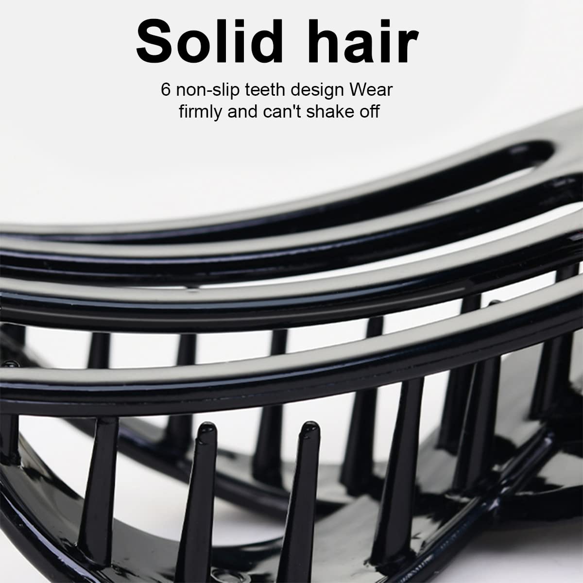 4 PCS Large Non-Slip Acrylic Hair Claw Clips for Women - Matte French Hair Clips in 4 Colors (Black, Brown, Matte Black, Matte Brown) - Perfect for Updos, Ponytails & Everyday Hairstyles