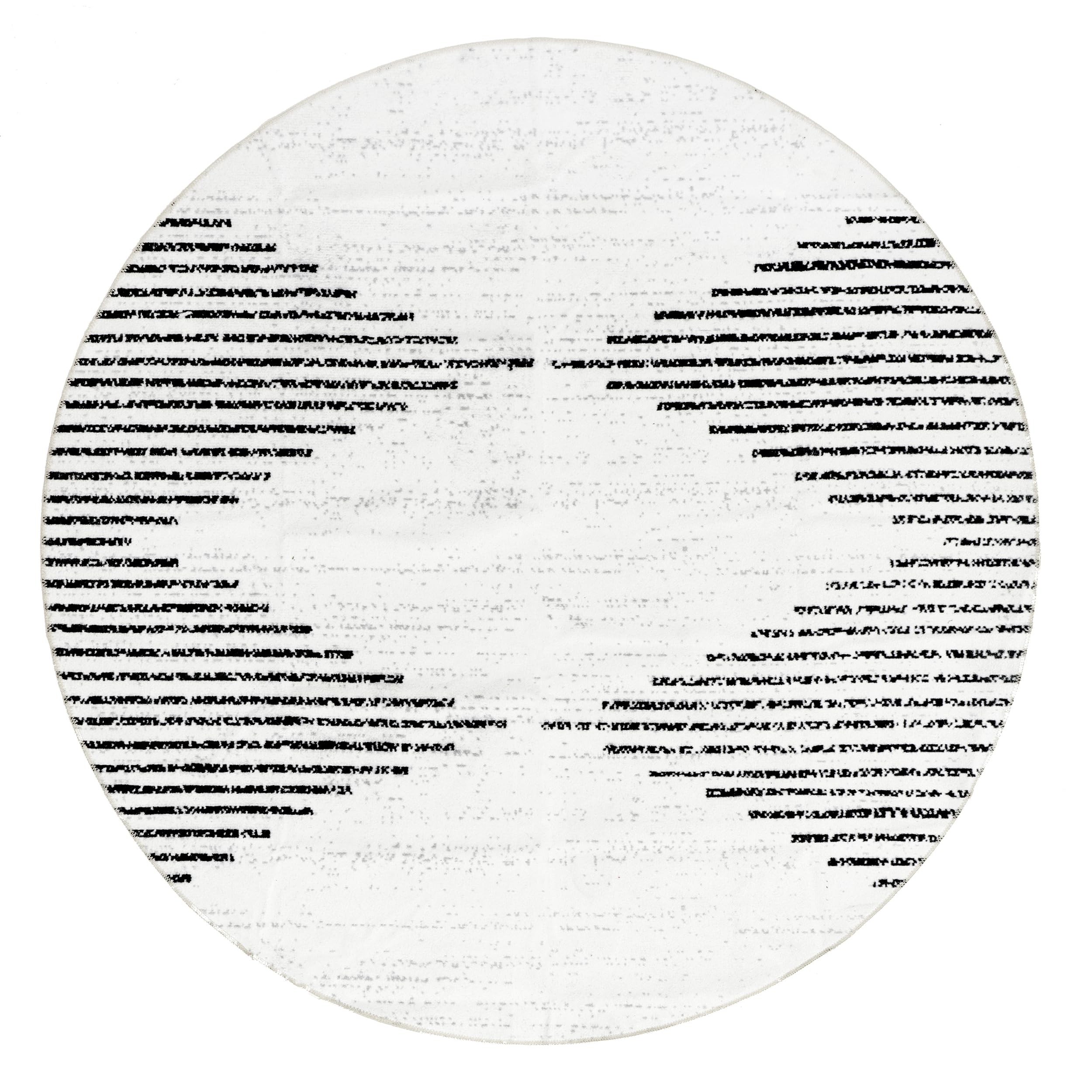 nuLOOM 8' Round SpinClean Machine Washable Stain-Resistant Area Rug with Non-Slip Backing - Low Profile Soft Floor Covering for Living Room, Bedroom, Dining Room - Romina White - Perfect for Home Decor, Pet-Friendly Spaces & High Traffic Areas
