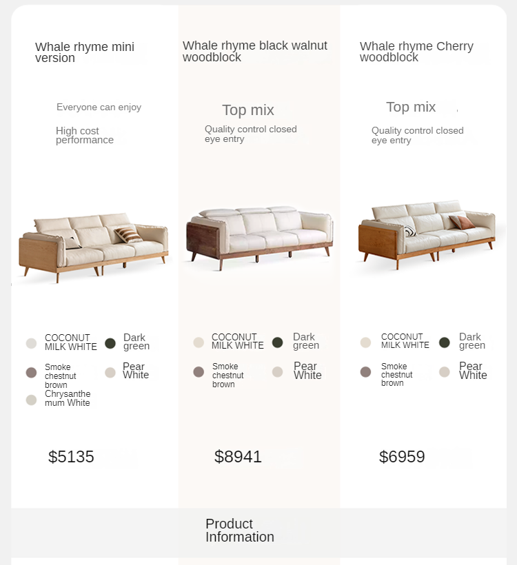 Modern Oak Solid Wood Straight Row Down Sofa - Durable & Stylish Living Room Furniture for Home, Office, and Lounge Spaces