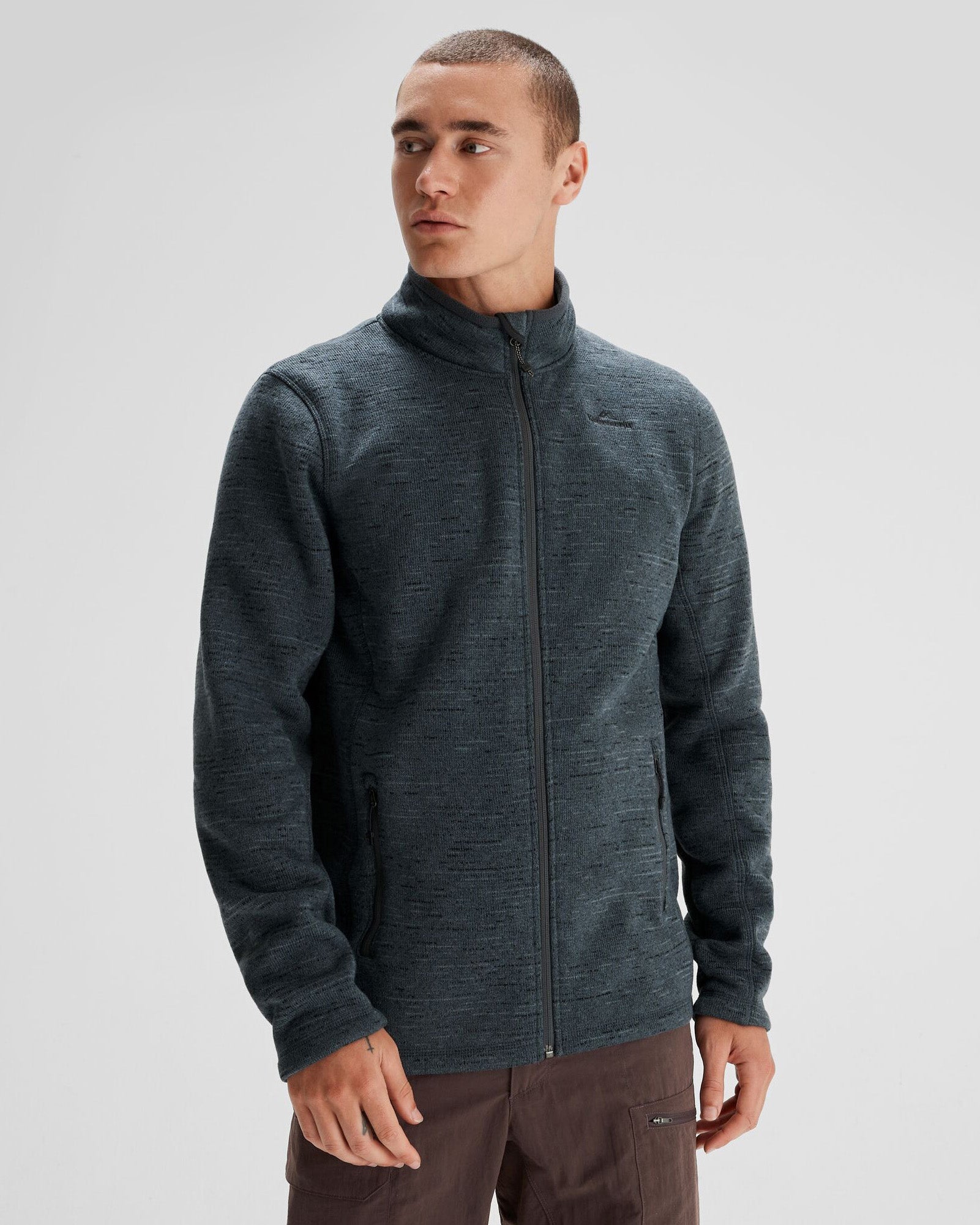 Men's Aikman Fleece Jacket - Soft & Warm Winter Outerwear for Casual Wear & Outdoor Activities | Night Marle Color