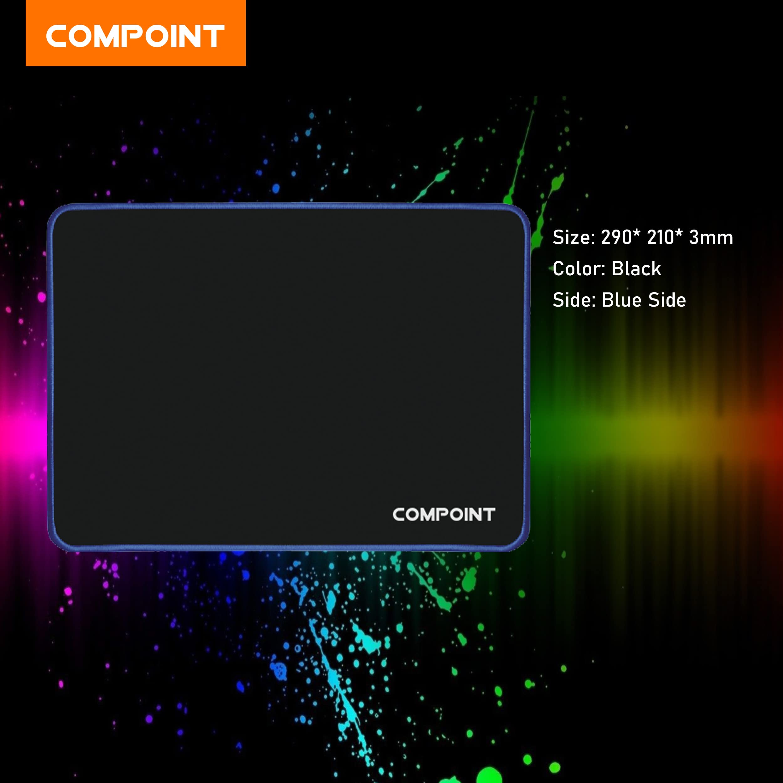 Compoint 4-in-1 Gaming Bundle with Q-LED Backlit Keyboard, Noise-Canceling Headset & Large Mouse Pad - Compatible with Xbox, PS5, PC | RGB Lighting, Ergonomic Design for Pro Gamers | Perfect for Esports, Streaming & Home Gaming Setup