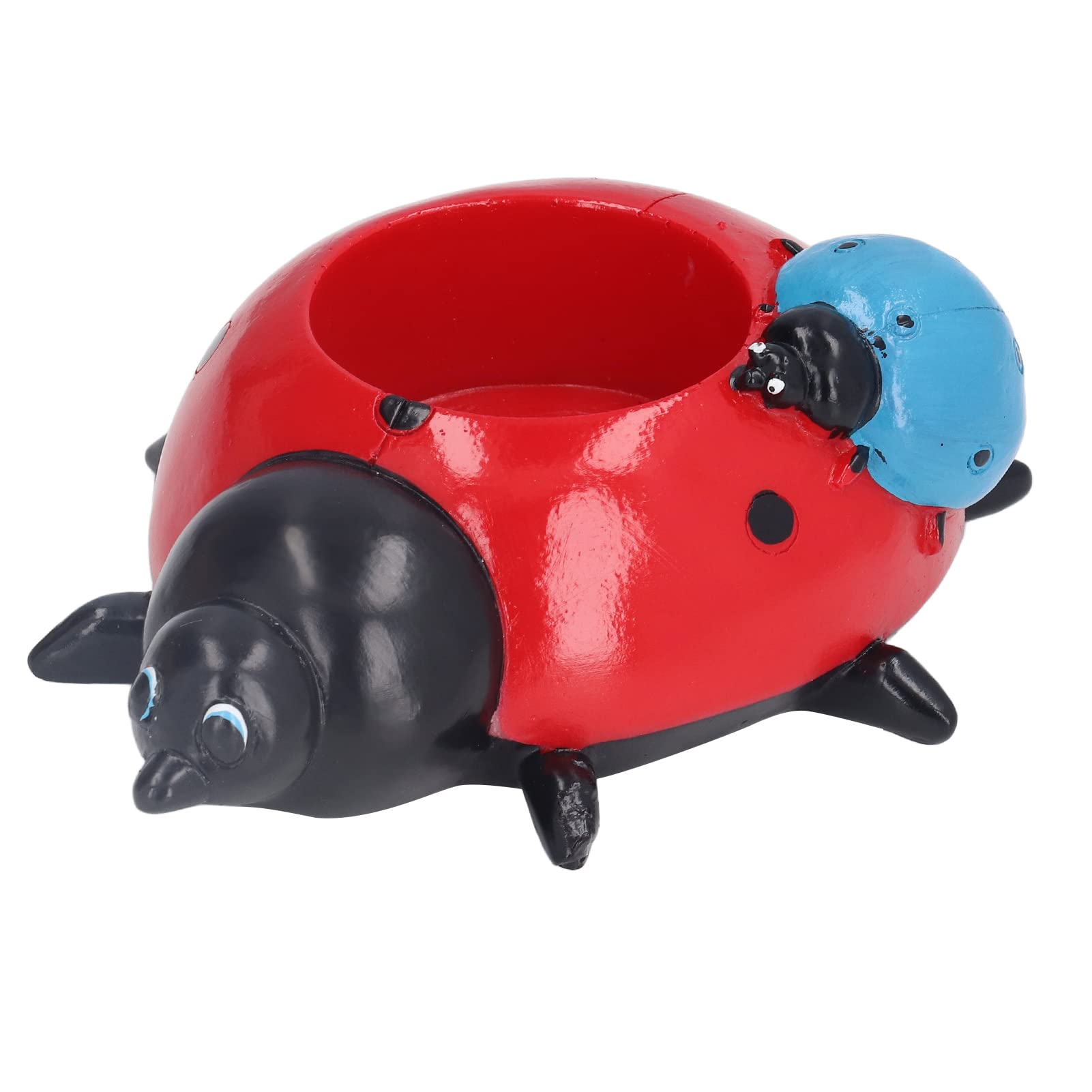 Yosoo Ladybug Flower Pots - Cute Resin Succulent Planters with Simulation Ladybugs for Indoor/Outdoor Garden Decor - Perfect for Home, Office, and Balcony Plant Displays