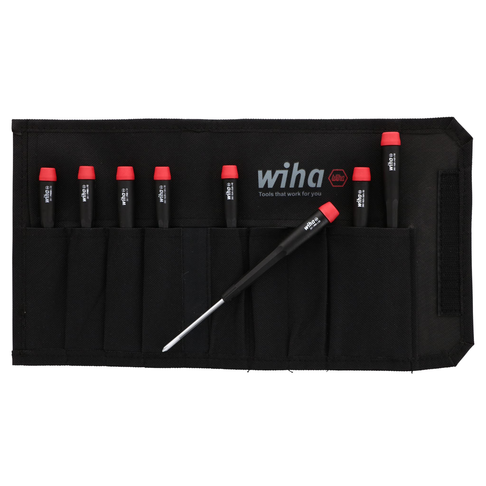 Wiha 66992 22-Piece Ball End Hex L-Key Set with MagicRing & 26199 8-Piece Slotted & Phillips Screwdriver Set - Professional Tool Kit for Home Repair, Automotive, and DIY Projects