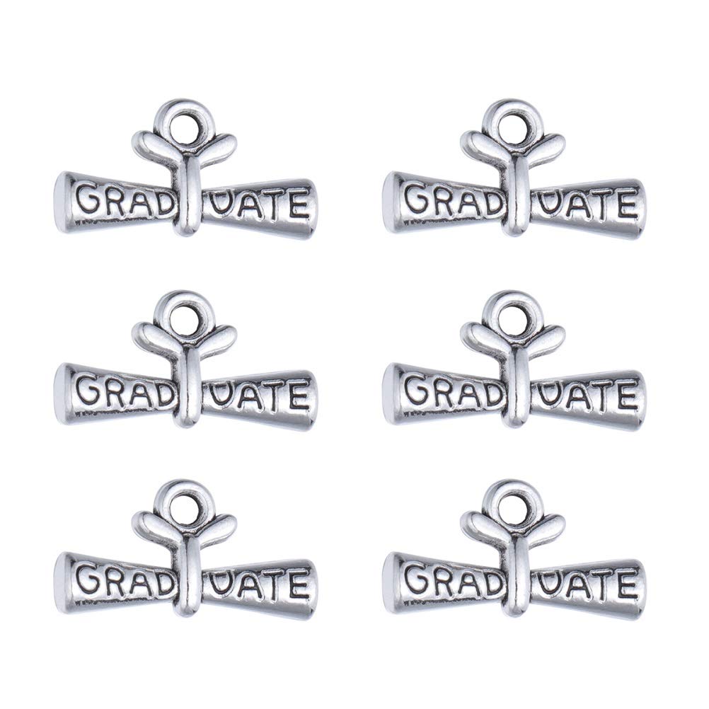 VALICLUD 20pcs Mini Charming Dangling Pendants - Graduation Ornaments, Rolling Diploma Decor for Graduation Party, School Ceremony & Photo Booth Backdrop Decorations
