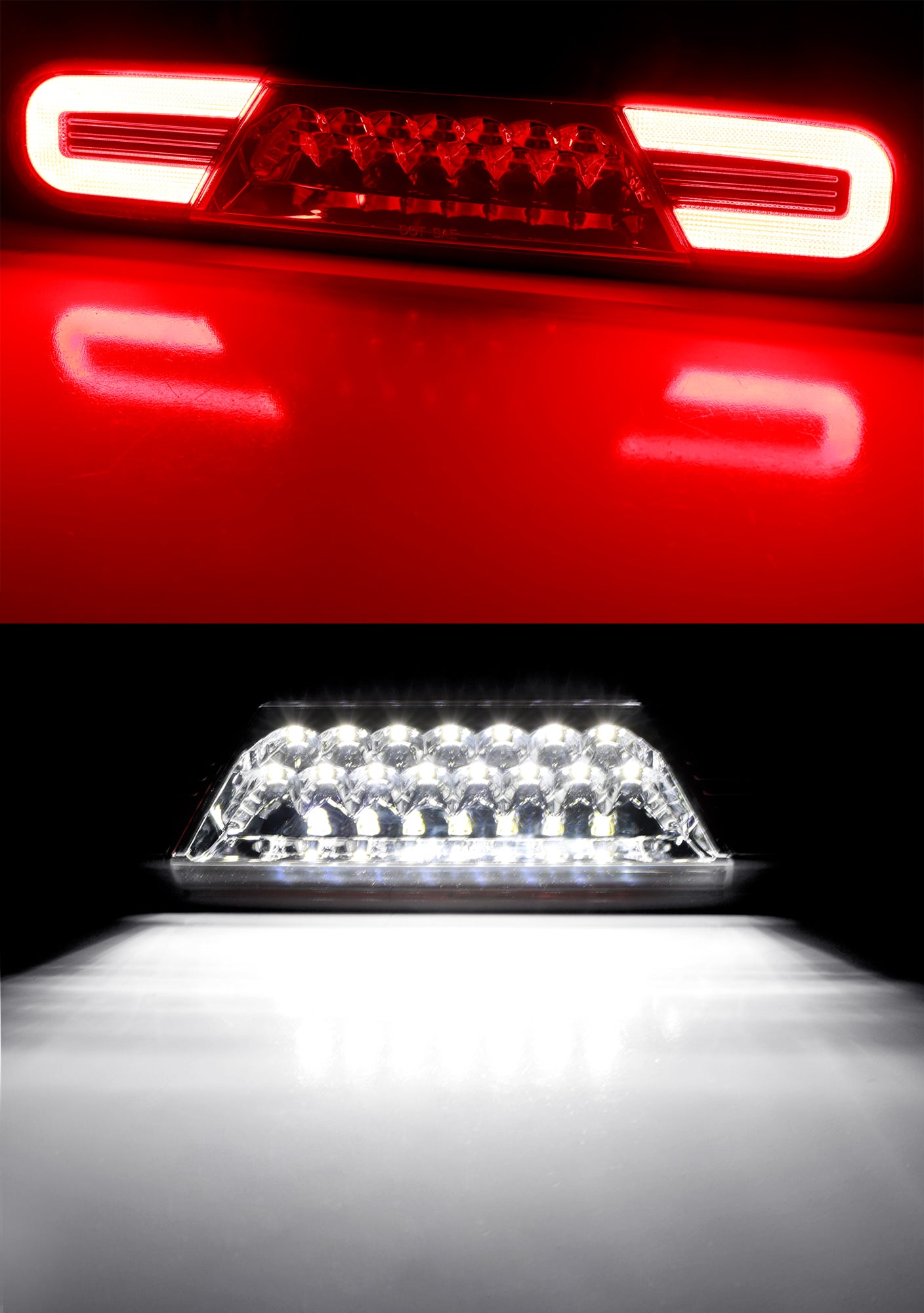 Dark Red Lens C Ring LED High Mount Third Brake Light for 1999-2006 Chevy Silverado & GMC Sierra Trucks - Enhanced Safety & Style for Night Driving & Off-Road Adventures