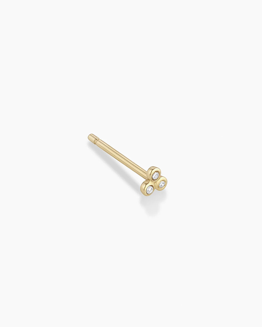 Classic Diamond Trio Stud Earrings - 14K Gold Plated Cubic Zirconia Studs for Women | Perfect for Everyday Wear, Parties & Gift Giving