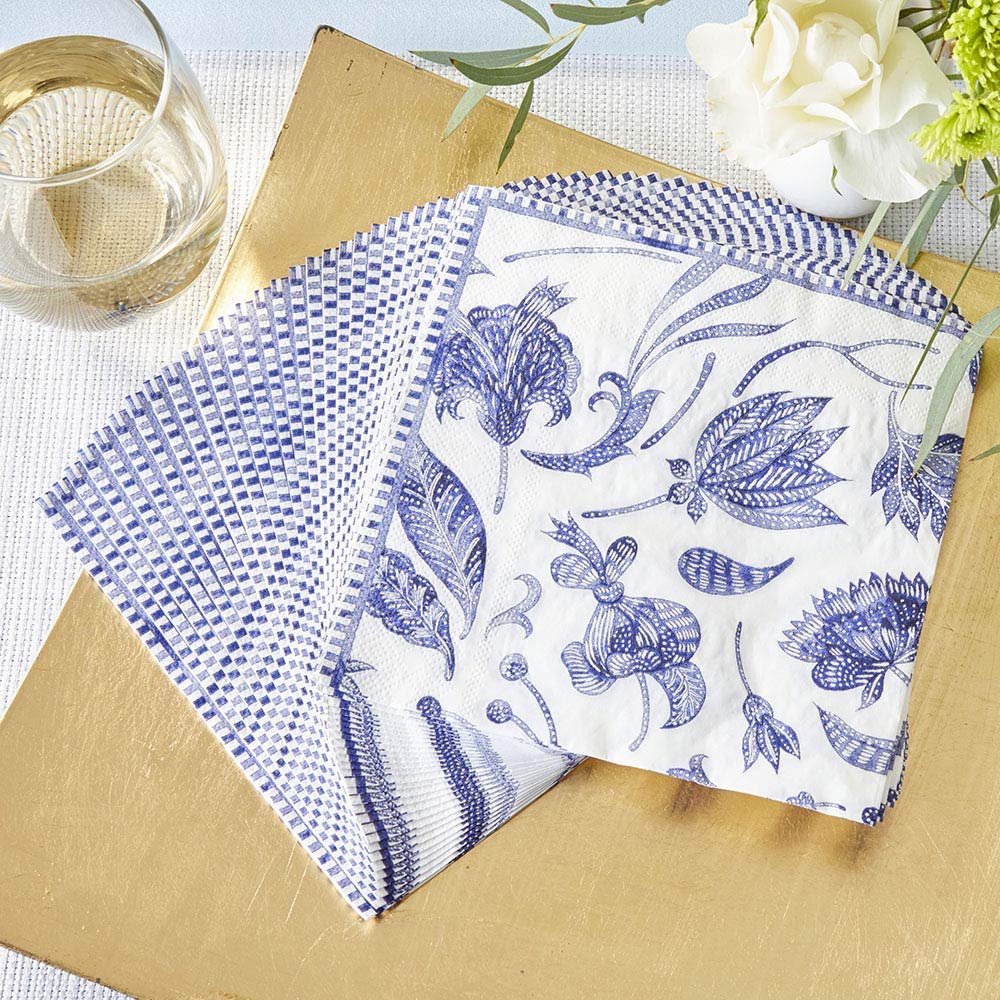 Kate Aspen Blue Willow Wedding Napkins - Premium Thick Decorative Dinner Napkins for Wedding Reception, Bridal Shower & Luncheon Serveware | Elegant Table Setting for Special Occasions