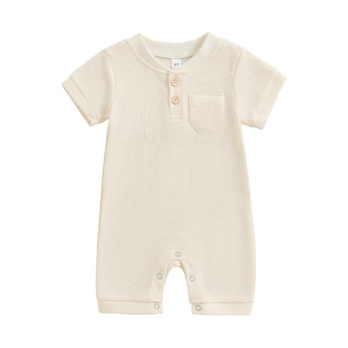 Waffle Short Sleeve Apricot