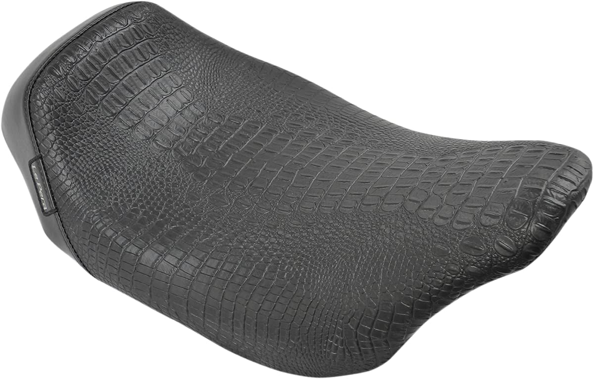 Le Pera Bare Bones Solo Seat - Vinyl LX-007 Motorcycle Seat for Harley Davidson - Comfortable Cruiser Seat for Long Rides & Custom Bike Builds