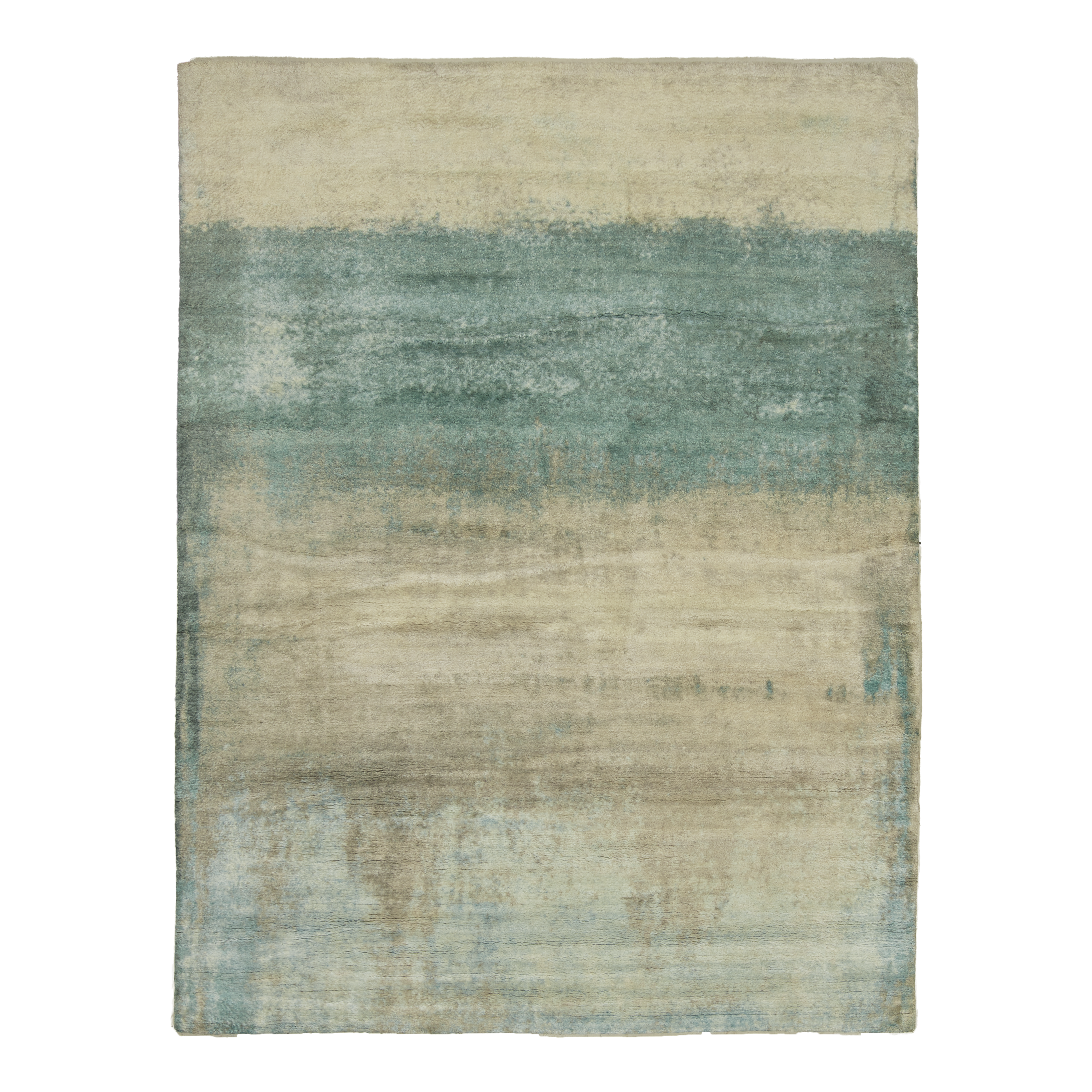 Premium Newage Gabbeh Teal Handmade Wool Rug - Soft & Durable Persian Style Area Carpet for Living Room, Bedroom & Home Decor
