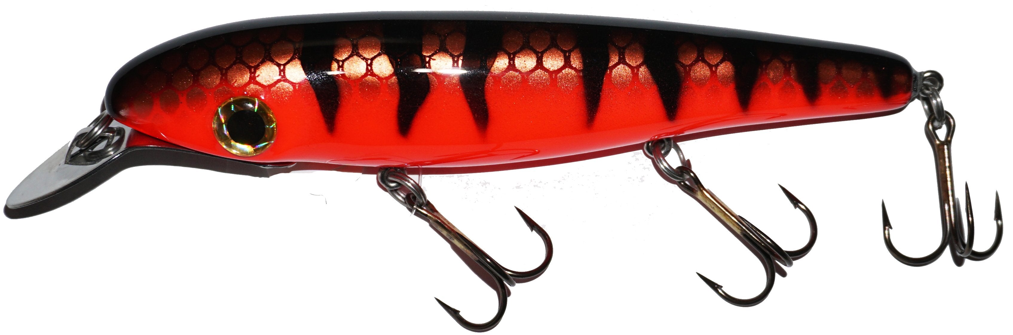 Big Fork Reef Digger Mid Range Crankbait Straight Model Fishing Lure - Perfect for Bass, Walleye, and Trout Fishing in Lakes and Rivers