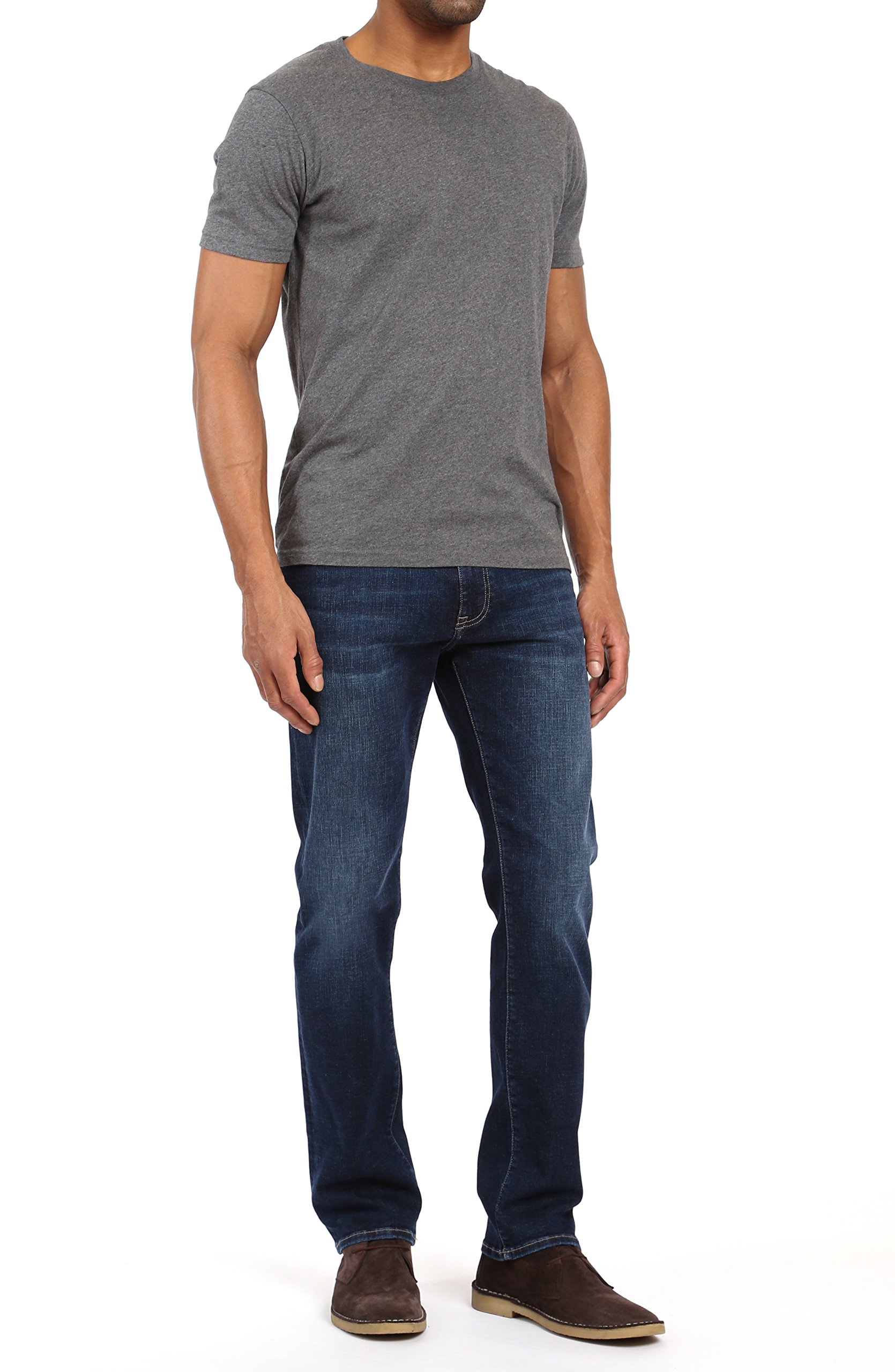 Mavi Zach Men's Regular Rise Straight Leg Jeans - Classic Denim Pants for Casual Wear, Work & Everyday Outfits