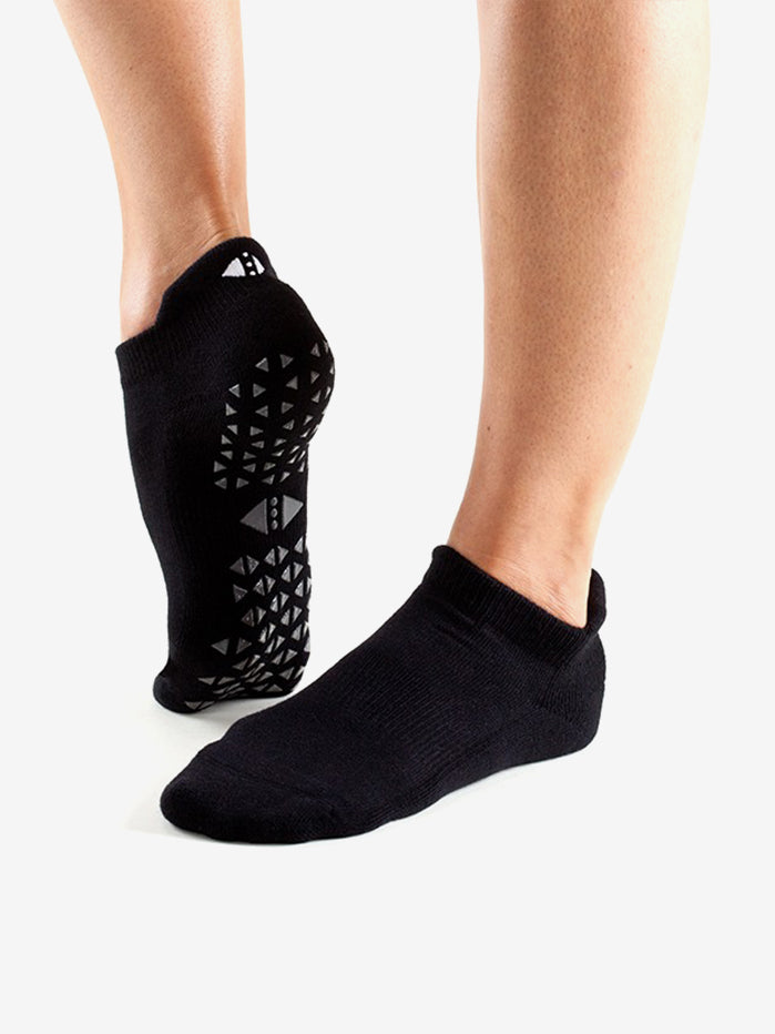 Tavi Noir Savvy Grip Socks for Women - Non-Slip Yoga Socks with Arch Support - Perfect for Yoga, Pilates, Barre & Home Workouts - Ebony Color