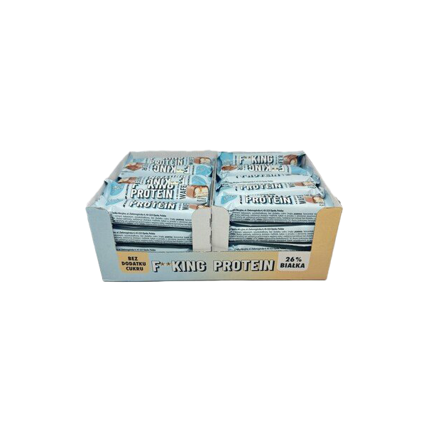 Allnutrition Fitking Protein Wafer - Coconut Flavor (40 Pack x 37g) | High Protein Snack for Fitness, Keto & Weight Loss | Perfect for Gym, Work & On-the-Go Nutrition