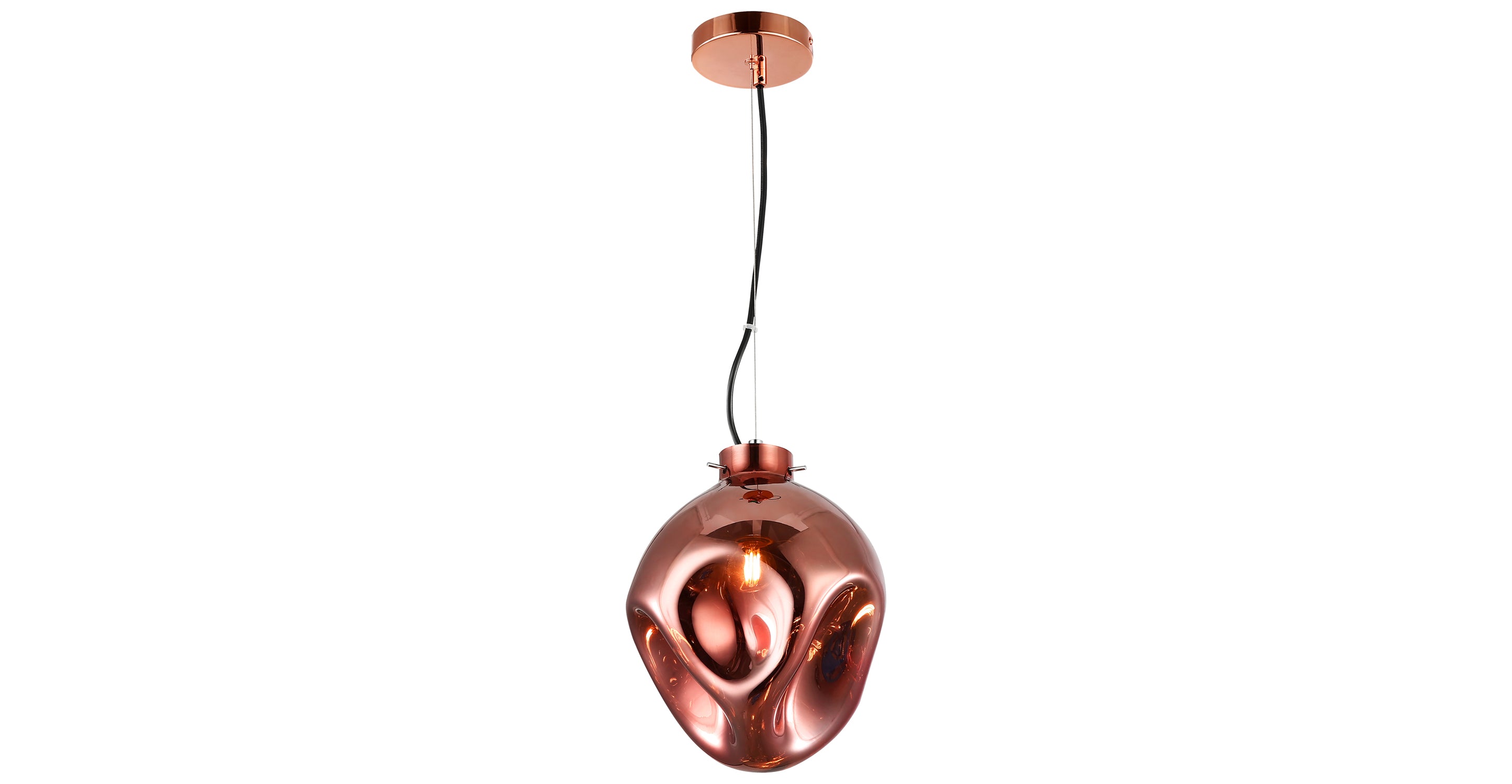 Modern Bette Pendant Light Fixture - Sleek Hanging Chandelier for Kitchen Island, Dining Room & Bedroom Lighting - Adjustable Height Contemporary Ceiling Lamp