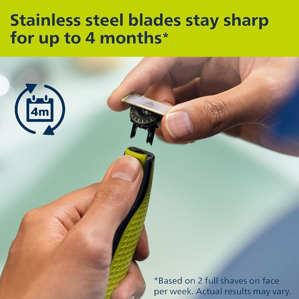 PHILIPS QP2724/22 OneBlade 360 Face & Body Trimmer - Wet & Dry Shaving, Trimming & Edging for Men - Perfect for Travel, Gym & Daily Grooming
