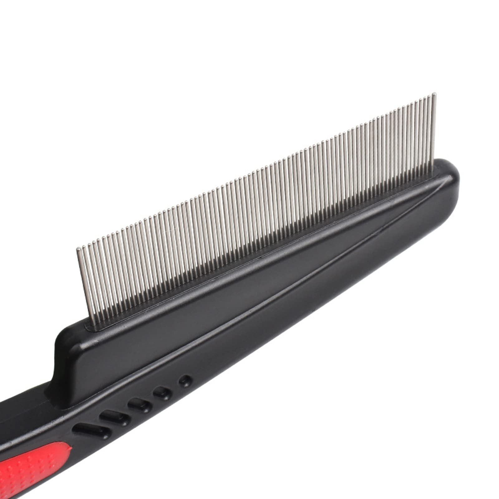 2 Pack Stainless Steel Fine Tooth Combs - Gentle on Scalp, No Skin Damage, High Strength Teeth for Humans & Pets - Perfect for Detangling, Styling, and Removing Tear Stains from Dogs & Cats