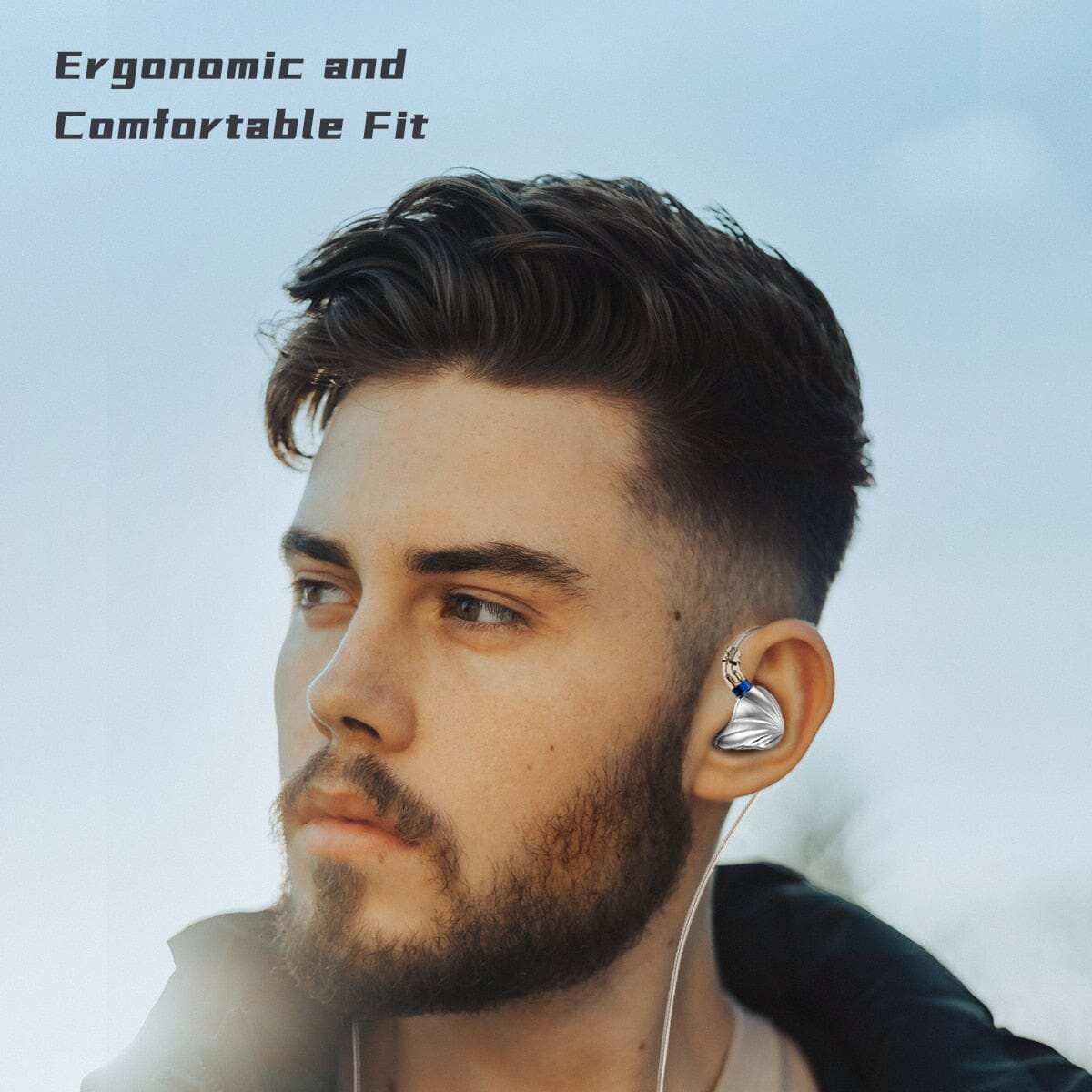 CVJ Nami 1DD+1BA Hybrid Wired In-Ear Monitors - High Resolution Audio Earphones for Music, Gaming & Studio Recording