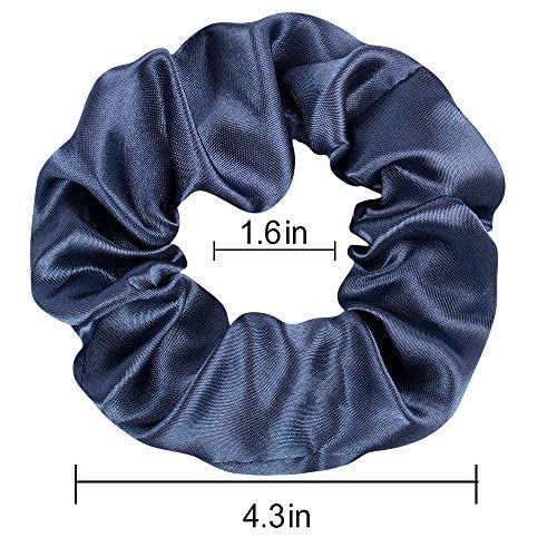 Belicia 12-Piece Satin Hair Scrunchies - Soft Elastic Hair Ties for Women & Girls (Perfect for Workouts, Sleep, and Everyday Styling)