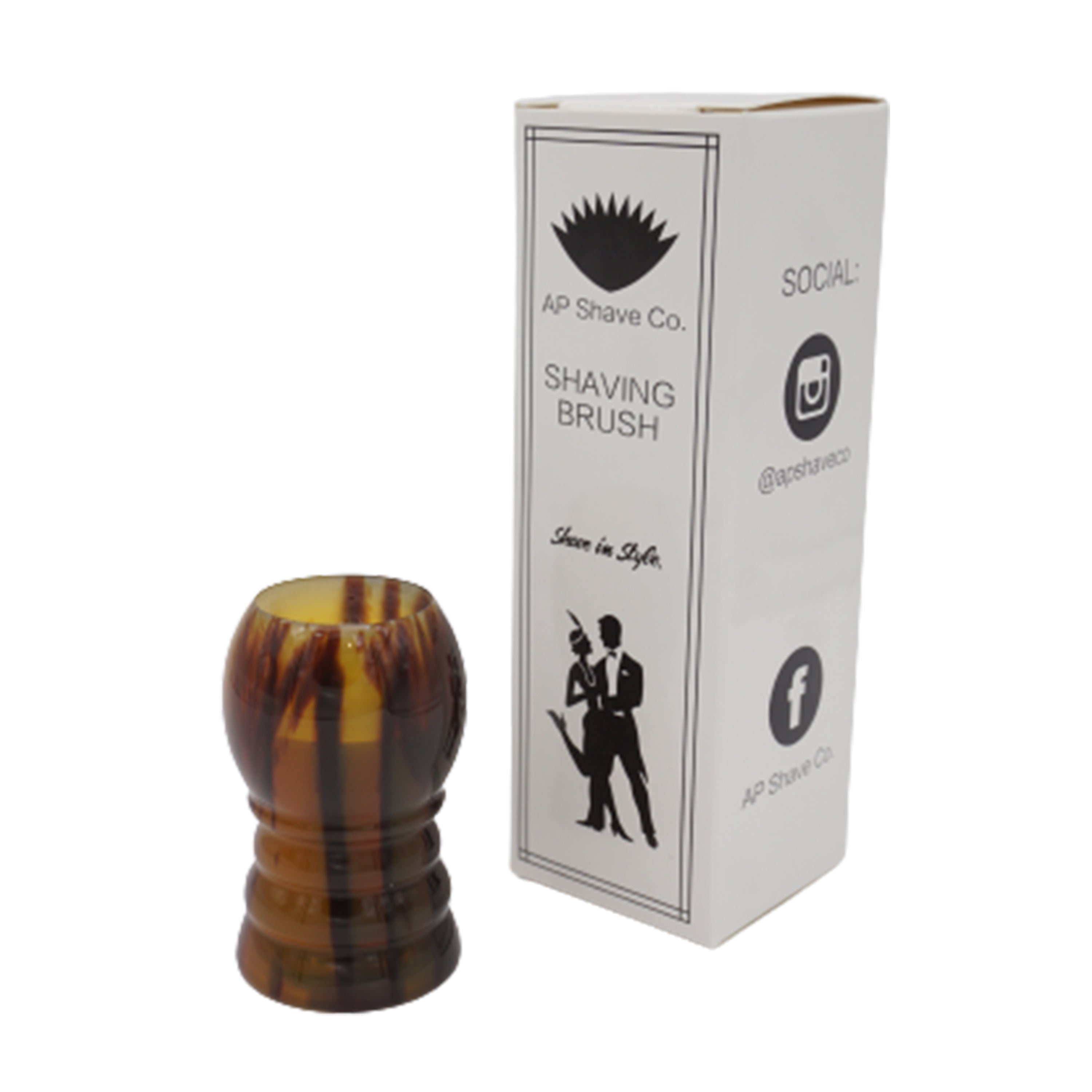 Premium Tortoise Handcrafted Shaving Brush Handle - Fits 24mm & 26mm Knots - Perfect for Wet Shaving & Grooming Kits - Luxury Shaving Accessories for Men