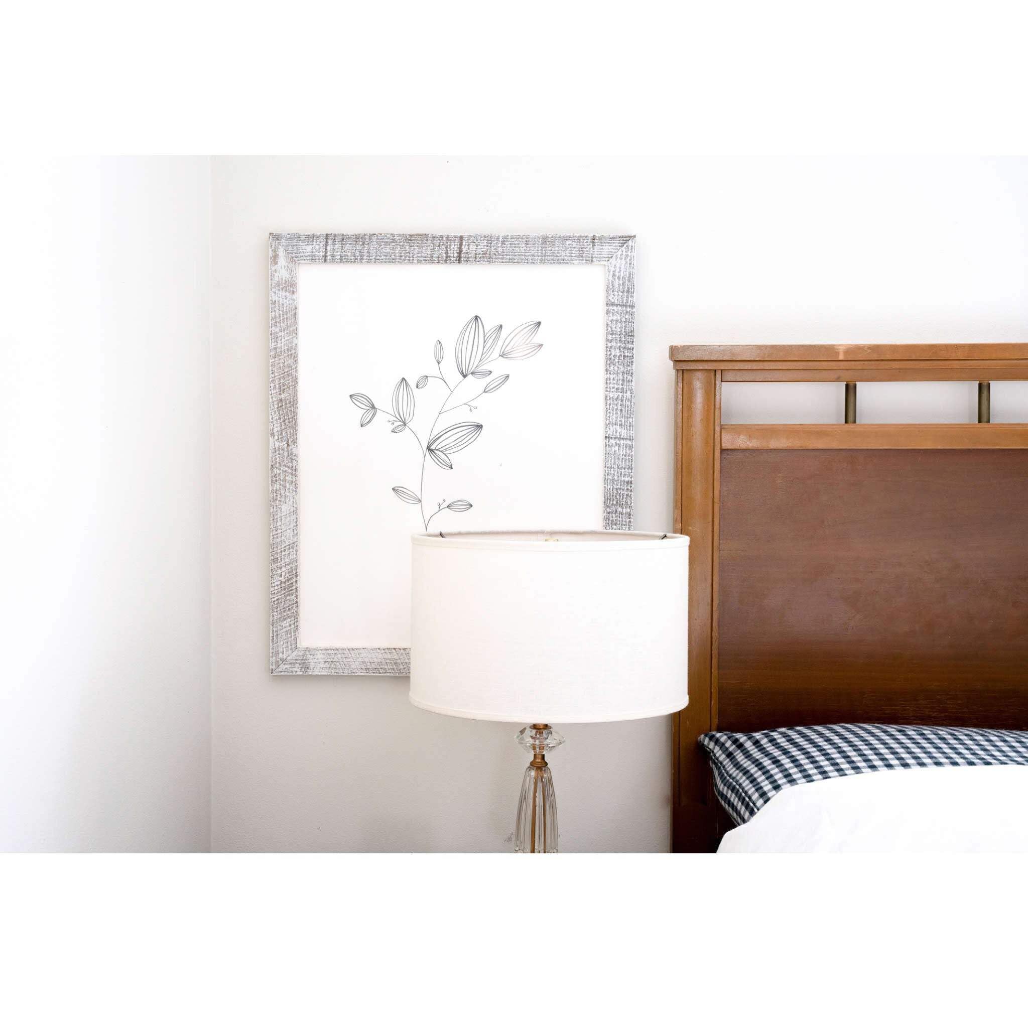 HomeRoots 14x18 Inch Whitewashed Wood Picture Frame - Perfect for Wall Decor, Family Photos & Art Display in Living Room, Bedroom or Office
