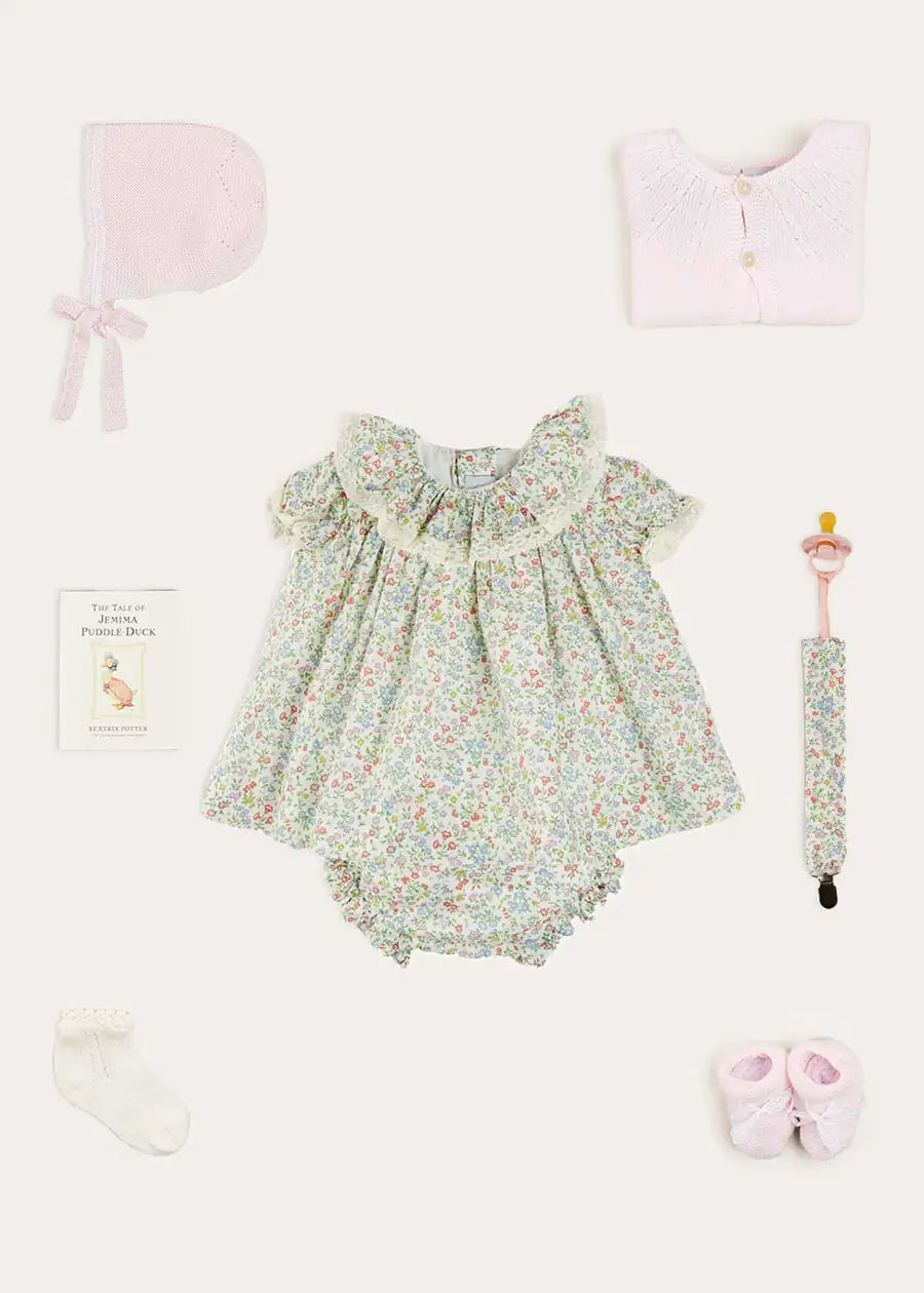 The Cordelia Dress - Elegant Newborn Baby Girl Outfit for Special Occasions | Perfect for Christenings, Photoshoots & Family Gatherings