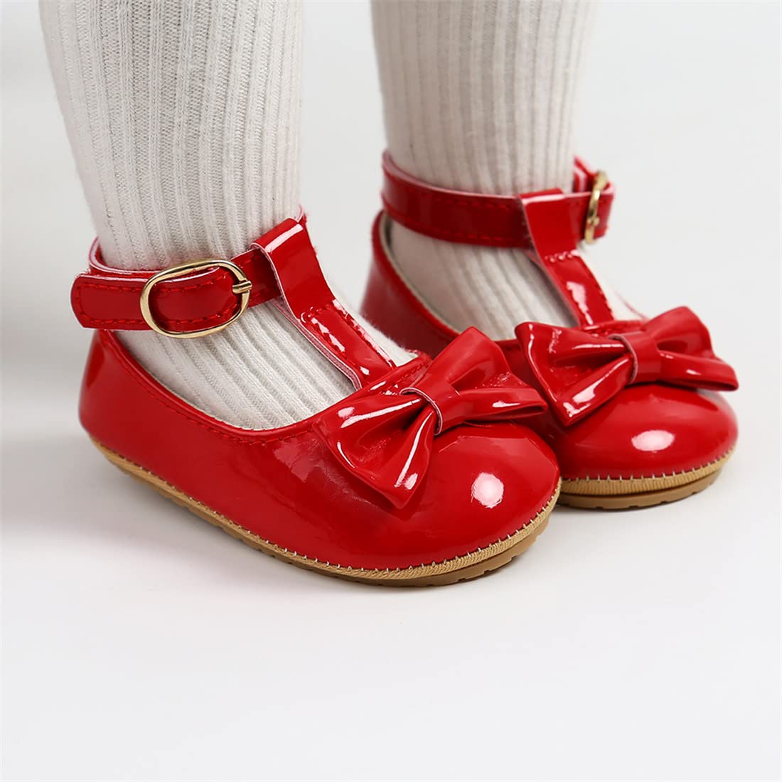 Baby Girl Shoes for Infant Toddler - Soft Sole Mary Jane Princess Walking Shoes for Prewalkers & First Walkers - Perfect for Weddings, Parties, and Special Occasions