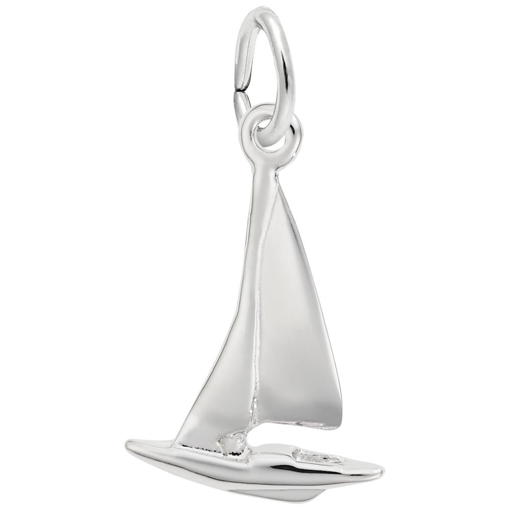 Sailboat Charm Pendant - Sterling Silver Nautical Jewelry for Bracelets & Necklaces - Perfect for Beach Vacations, Boat Trips, and Summer Fashion