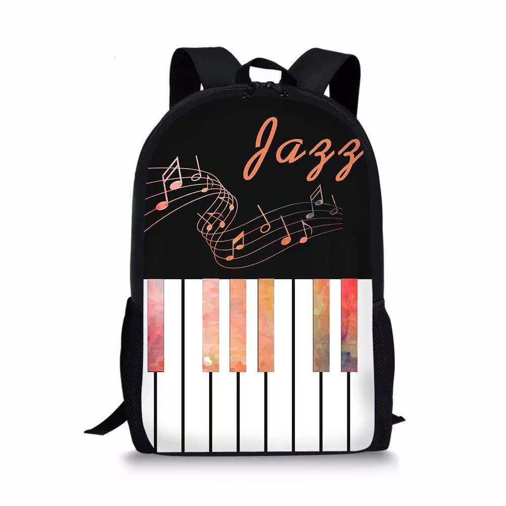 Kids Music School Backpack Set with Lunch Box & Pencil Case for Beauty Collectors | School & Travel Use