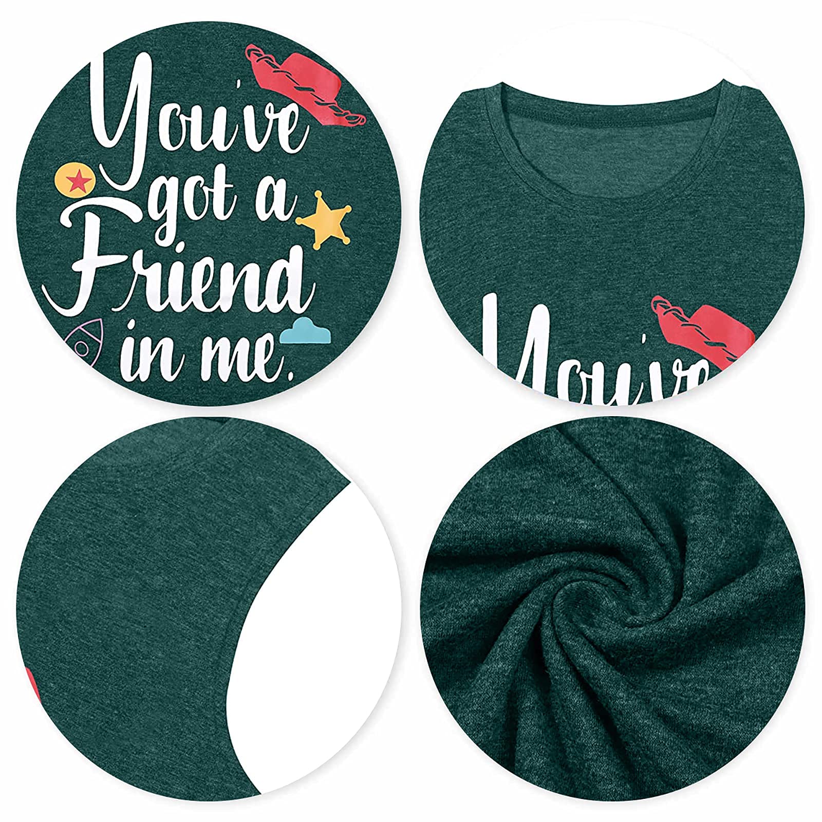 Funny 'You've Got A Friend in Me' Graphic Tank Top for Women - Cute Letter Print Sleeveless Tee for Casual Wear, Summer Outfits & Disney Fans