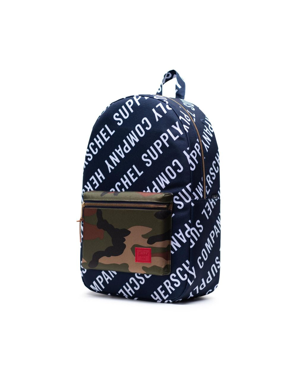 Herschel Supply Co. Settlement Backpack - Roll Call Peacoat/Woodland Camo - Durable Laptop Backpack for School, Travel & Work - Water-Resistant Daypack for Commuters & Students
