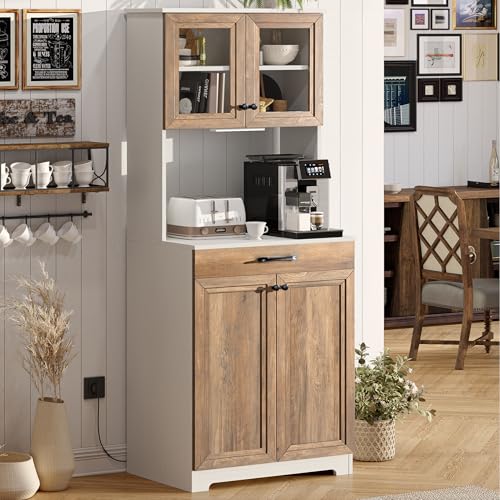 Rustic Brown and White