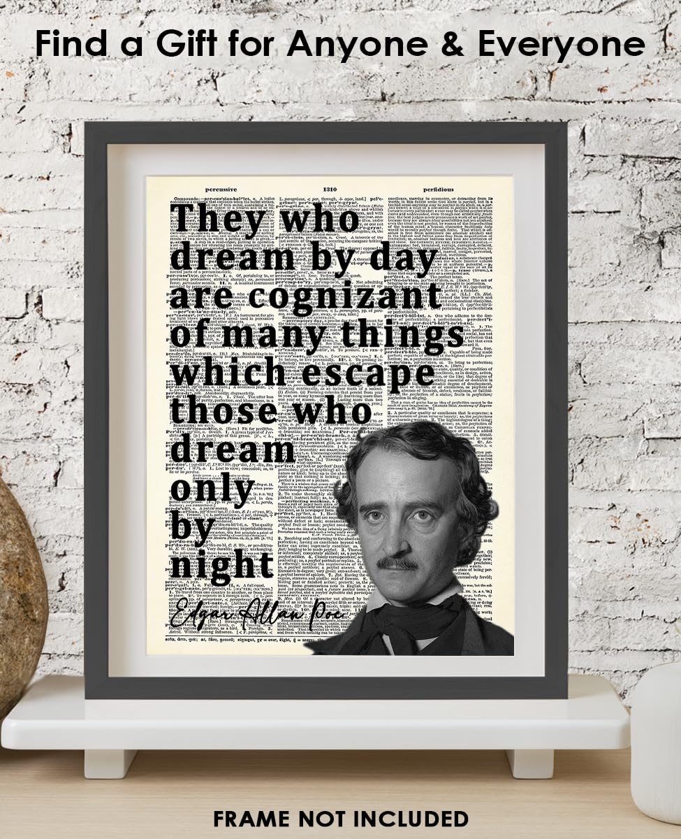 Edgar Allan Poe Motivational Wall Art 