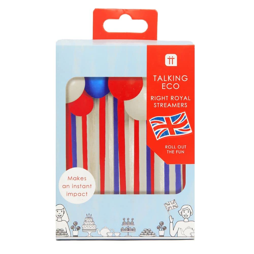 Red White and Blue Party Decorations - Patriotic Streamers & Photo Backdrop for 4th of July | Eco-Friendly Recyclable Party Supplies by Talking Tables | Perfect for Independence Day, Memorial Day & Labor Day Celebrations
