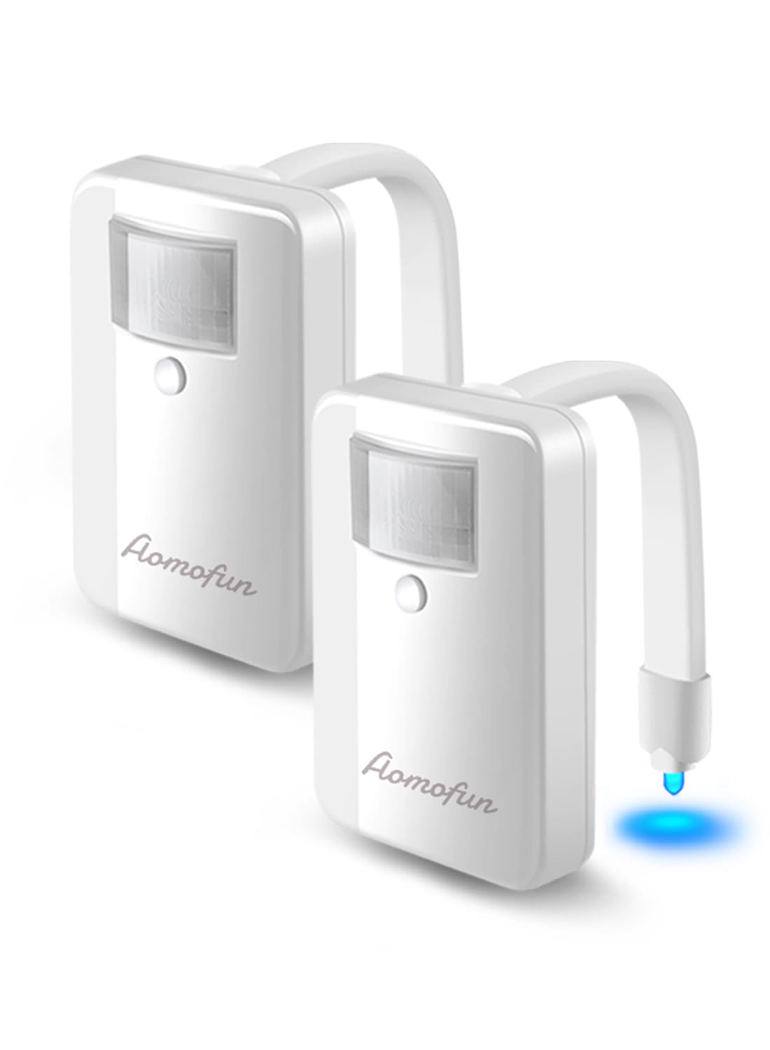 2 Pack Motion Sensor Toilet Bowl Night Light - LED Bathroom Nightlight for Safe Nighttime Use - Cool Gadget for Men, Boys, Teens - Perfect Father's Day Gift & Bathroom Decor Accessory - Ideal for Elderly Safety and Kids' Nighttime Bathroom Visits