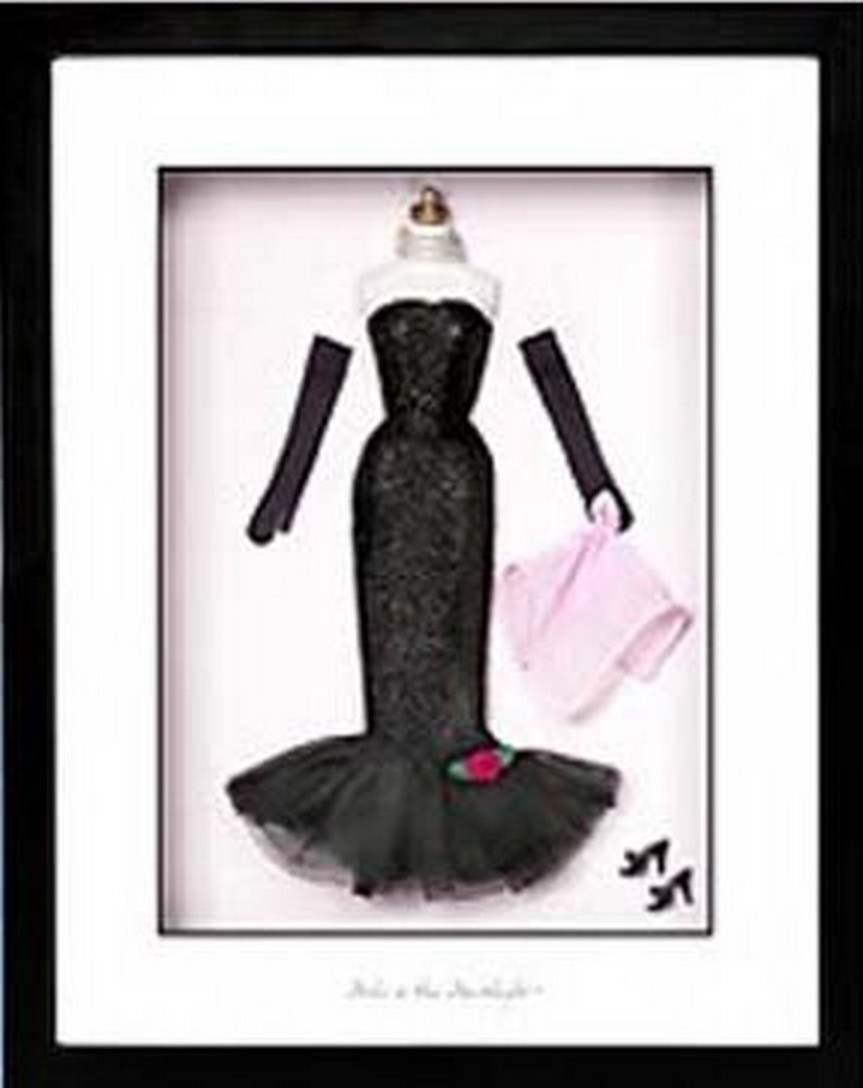 Barbie Solo in The Spotlight Fashion Frame Wall Decor - Vintage Barbie Doll Wall Art for Girls Room, Bedroom & Playroom Decor - Perfect Gift for Collectors & Barbie Fans