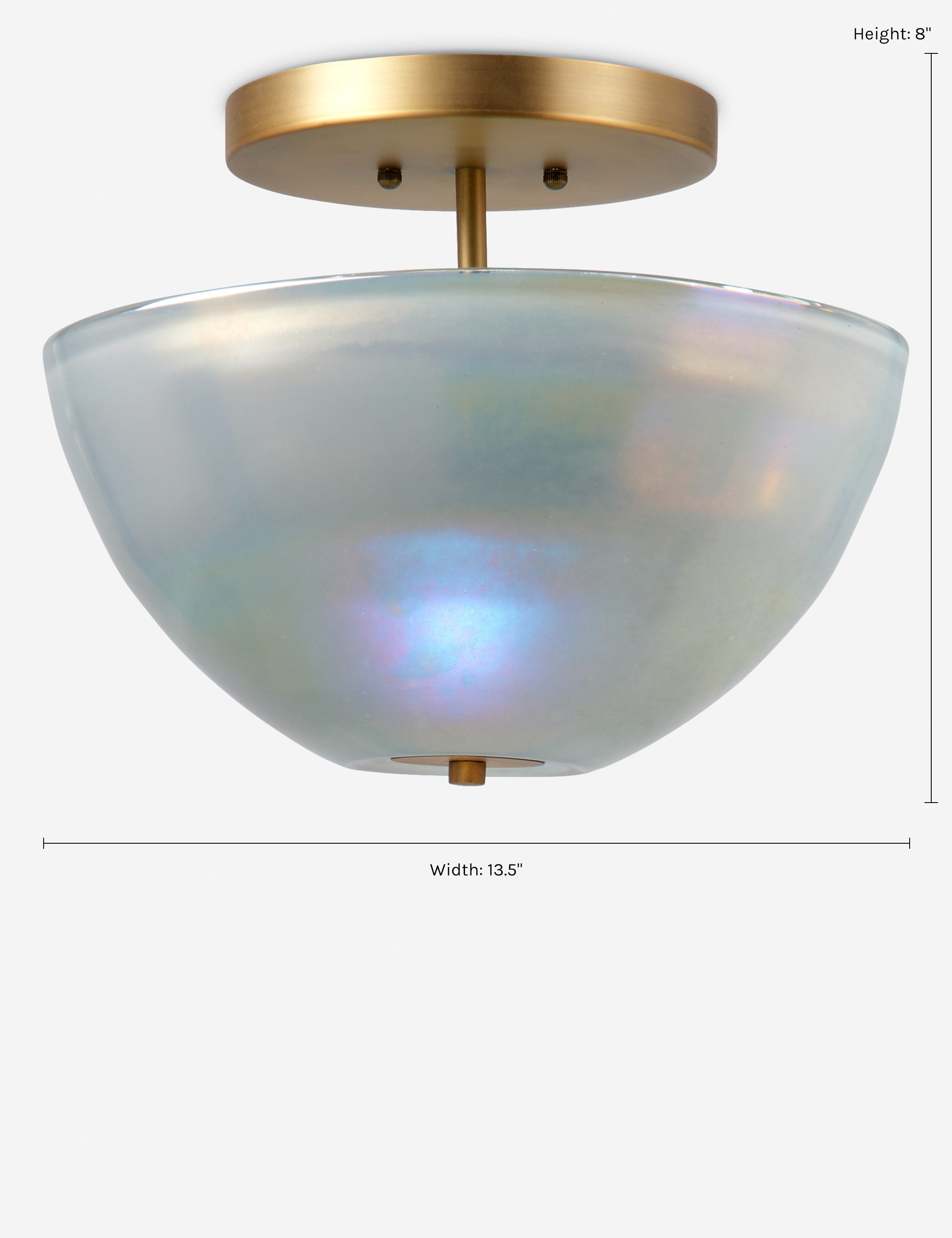 Akari Semi Flush Mount Ceiling Light Fixture - Modern LED Lighting for Bedroom, Hallway & Kitchen - Dimmable & Energy Efficient