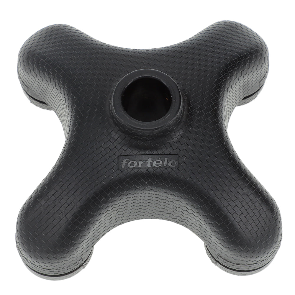 SafeTbase Self Standing Cane Tip - Black | Enhanced Stability Cane Accessory for Seniors & Mobility Support | Ideal for Indoor & Outdoor Use