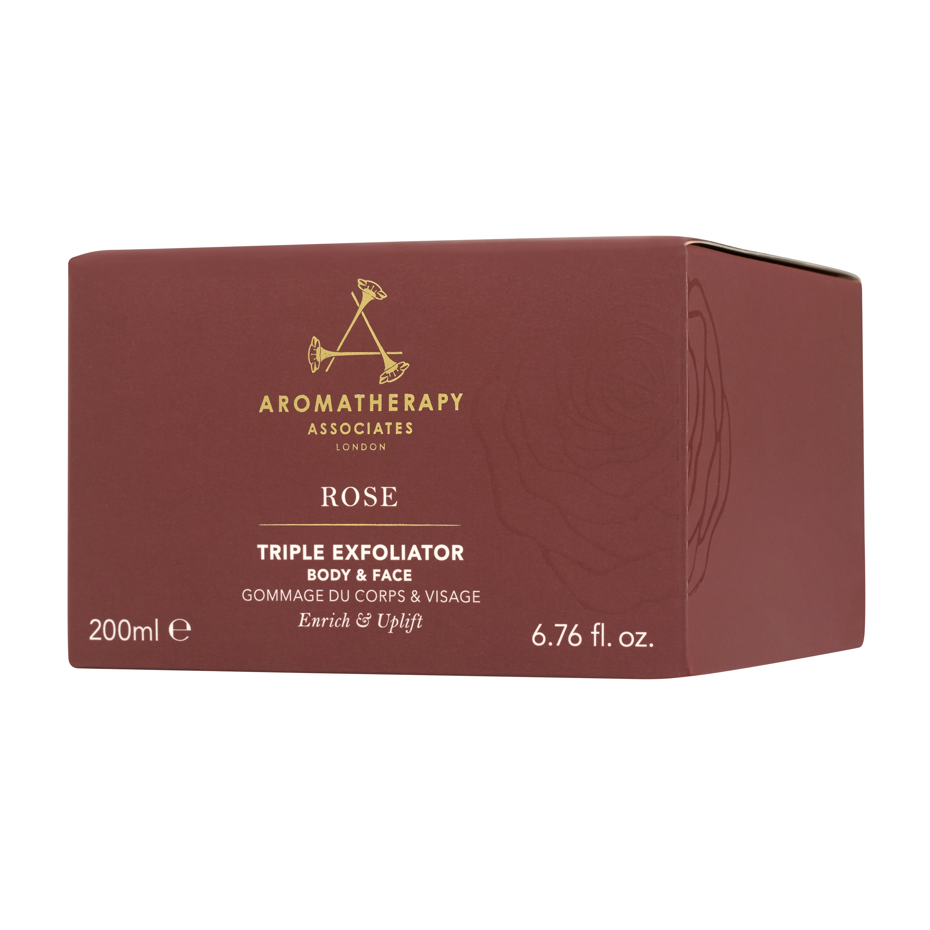 Rose Triple Exfoliator Facial Scrub - Gentle Face Cleanser for Smooth Skin | Perfect for Daily Skincare & Makeup Prep