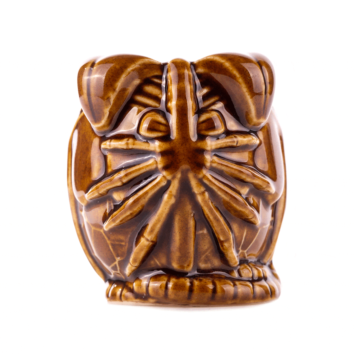 Alien Egg Tiki Shooters Set - 2 Pack Brown Cocktail Glasses for Tropical Party, Luau Decor & Themed Drinks