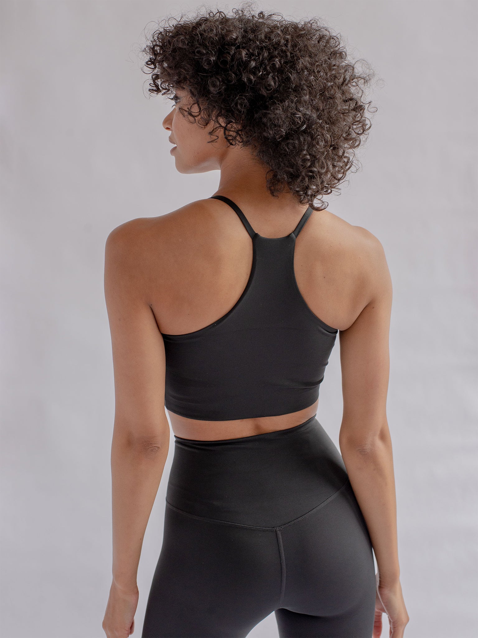 Girlfriend Collective Float Cleo Bra - High Support Sports Bra for Women | Black | Perfect for Yoga, Running & Gym Workouts